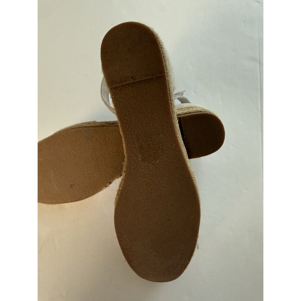 Jack Rogers Shoes Womens SZ 9 Palmer Canvas Espadrilles Closed Toe Wedge Sandals - Picture 10 of 10